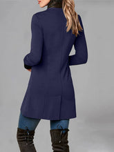 Aurohaya Everyday Women’s Winter Coat with Button Closure, Split Hem & Stand Collar Casual Fashion Outerwear